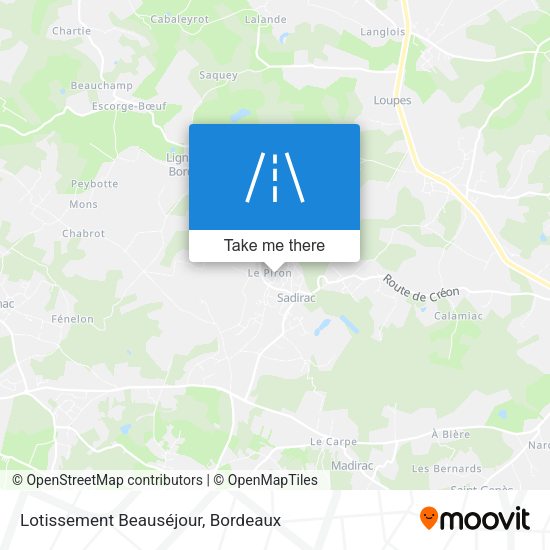 Lotissement Beauséjour map