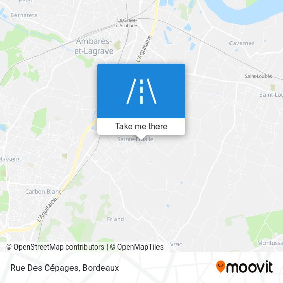 Rue Des Cépages map