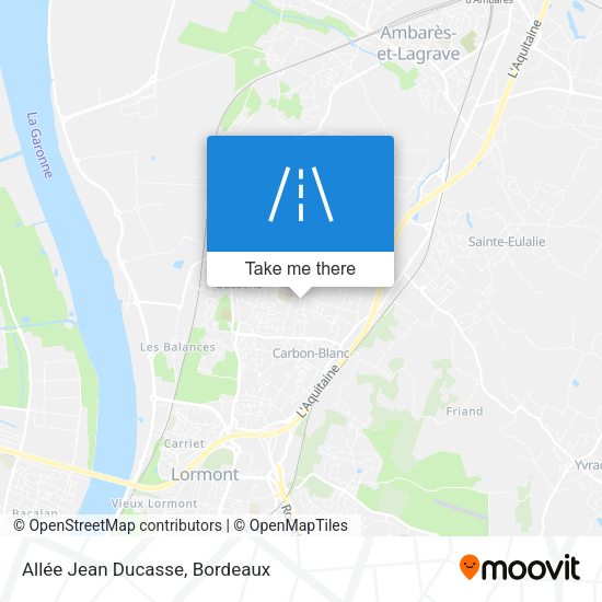 Allée Jean Ducasse map