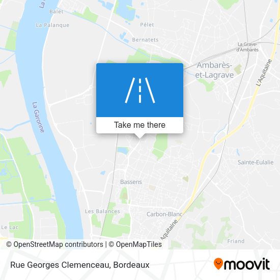 Rue Georges Clemenceau map