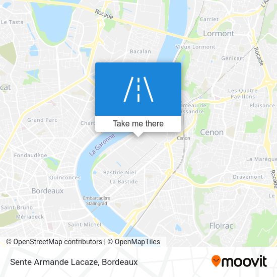 Sente Armande Lacaze map