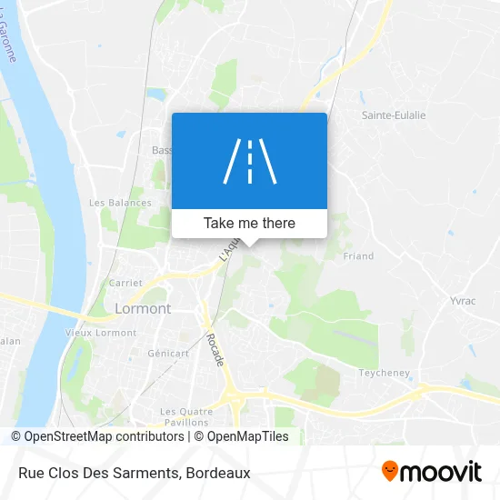 Rue Clos Des Sarments map