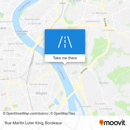 Rue Martin Luter King map