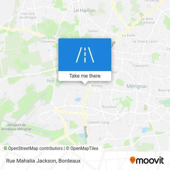 Rue Mahalia Jackson map