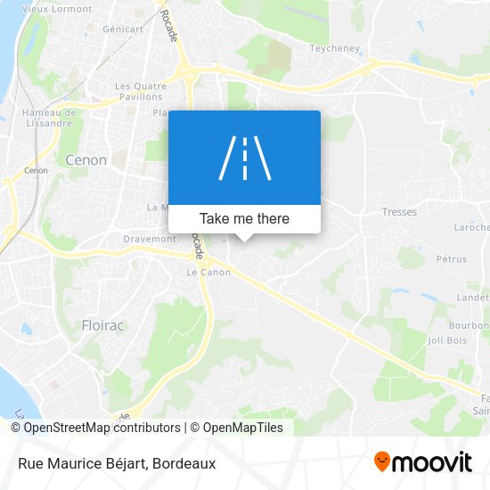 Rue Maurice Béjart map