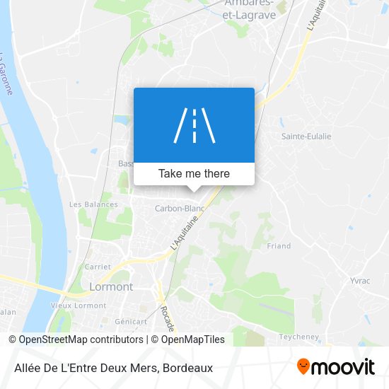 Allée De L'Entre Deux Mers map