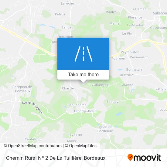 Chemin Rural Nº 2 De La Tuillière map