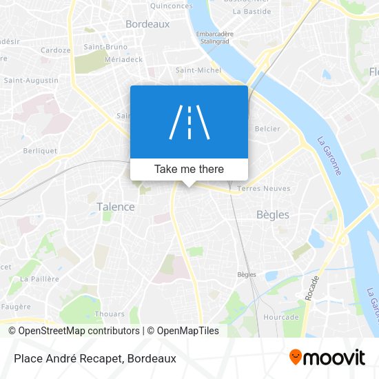 Place André Recapet map