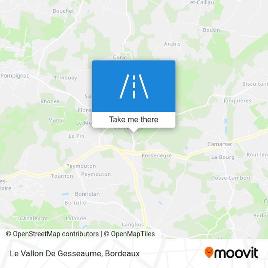 Le Vallon De Gesseaume map
