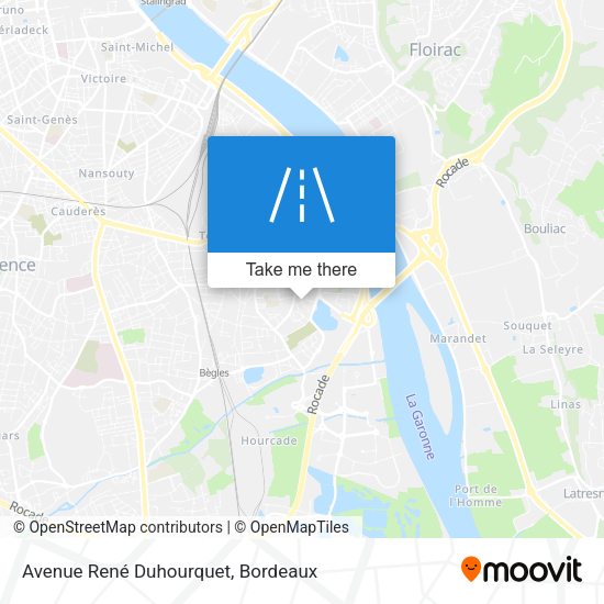 Avenue René Duhourquet map