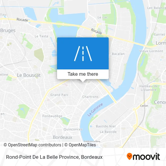 Rond-Point De La Belle Province map