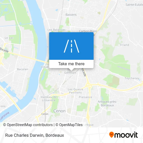 Rue Charles Darwin map