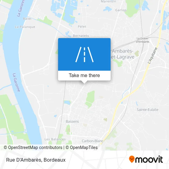 Rue D'Ambarès map