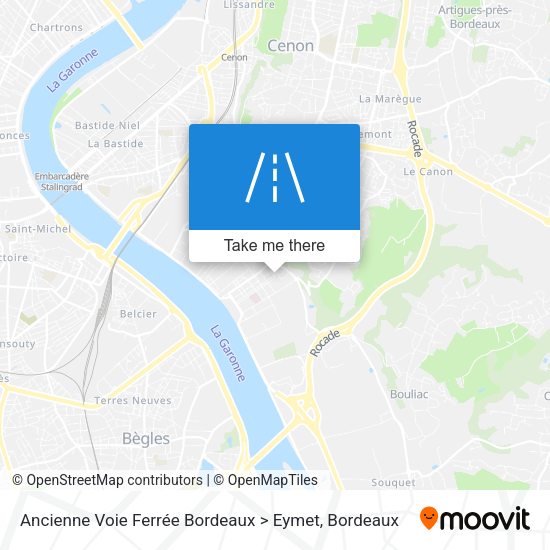 Ancienne Voie Ferrée Bordeaux > Eymet map