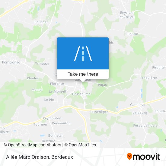 Allée Marc Oraison map
