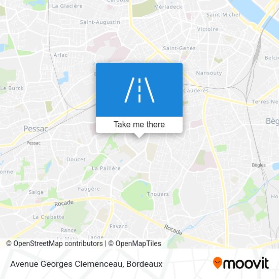 Avenue Georges Clemenceau map