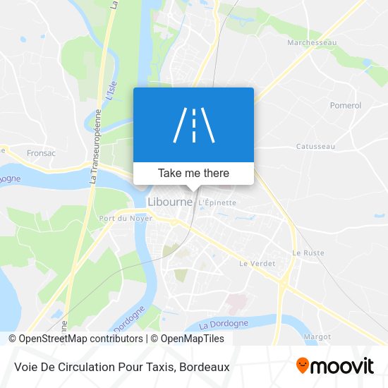 Voie De Circulation Pour Taxis map