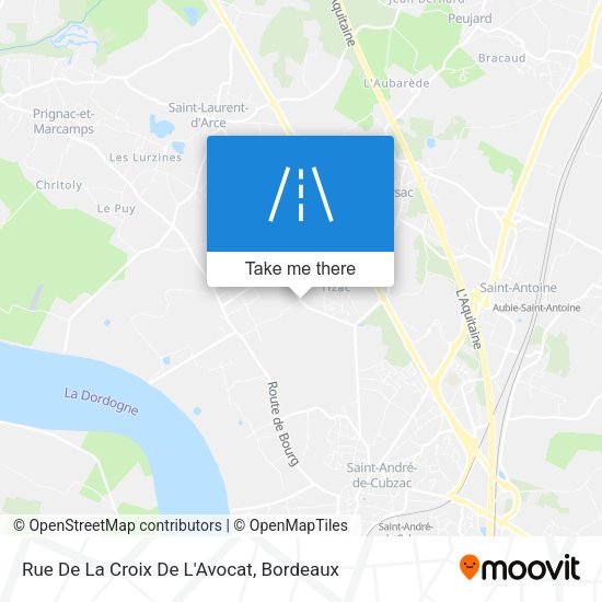 Rue De La Croix De L'Avocat map