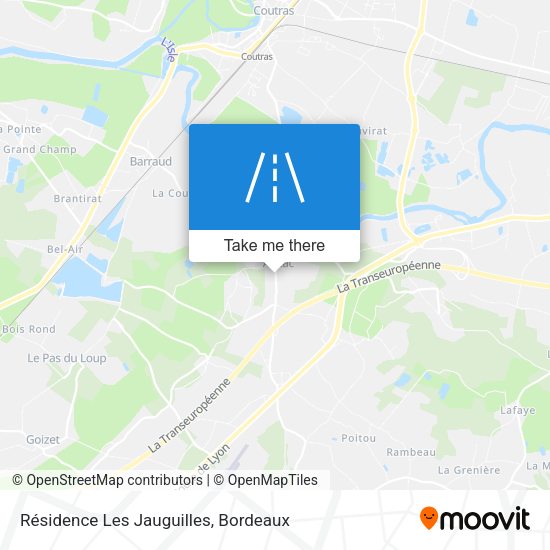 Résidence Les Jauguilles map