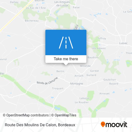 Route Des Moulins De Calon map