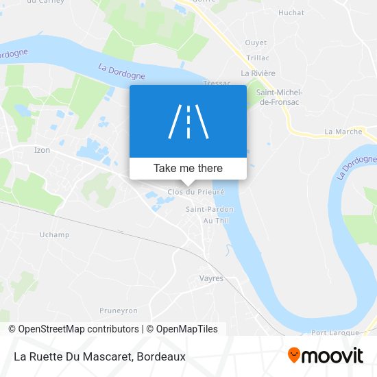 La Ruette Du Mascaret map