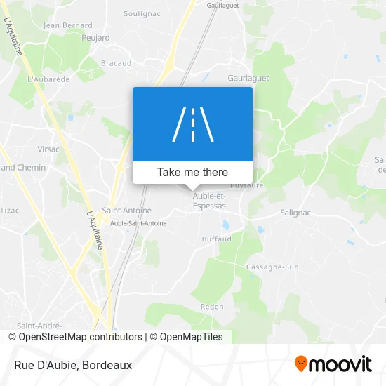 Rue D'Aubie map