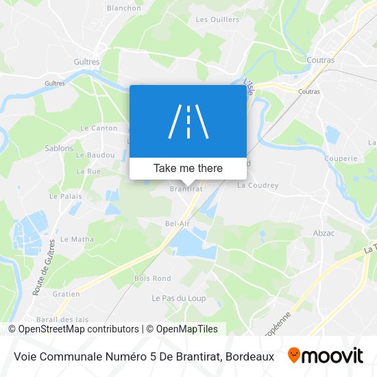 Voie Communale Numéro 5 De Brantirat map