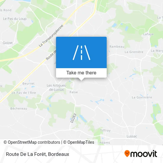 Route De La Forêt map