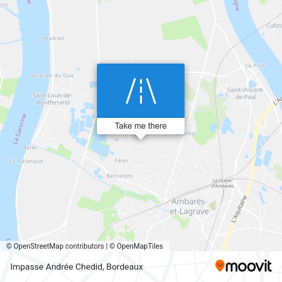 Impasse Andrée Chedid map