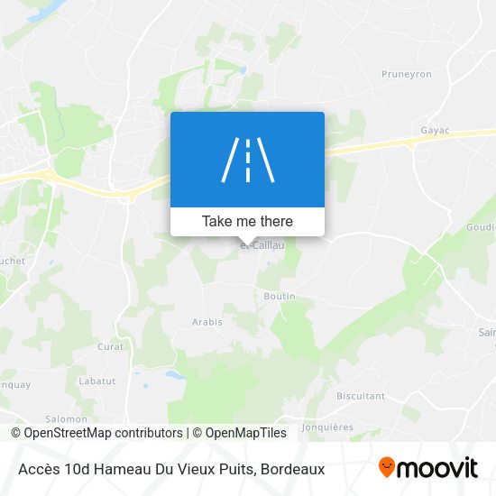 Accès 10d Hameau Du Vieux Puits map