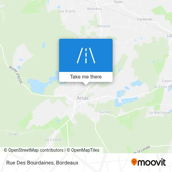 Rue Des Bourdaines map