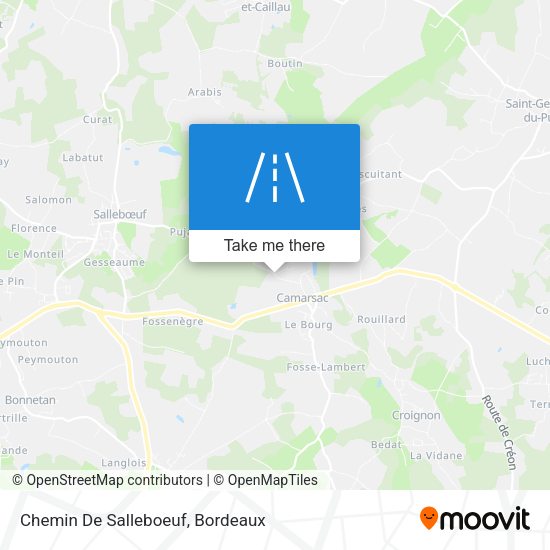 Chemin De Salleboeuf map