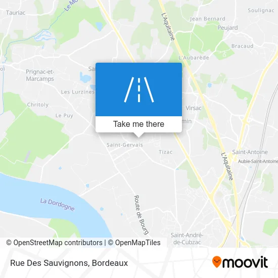 Rue Des Sauvignons map