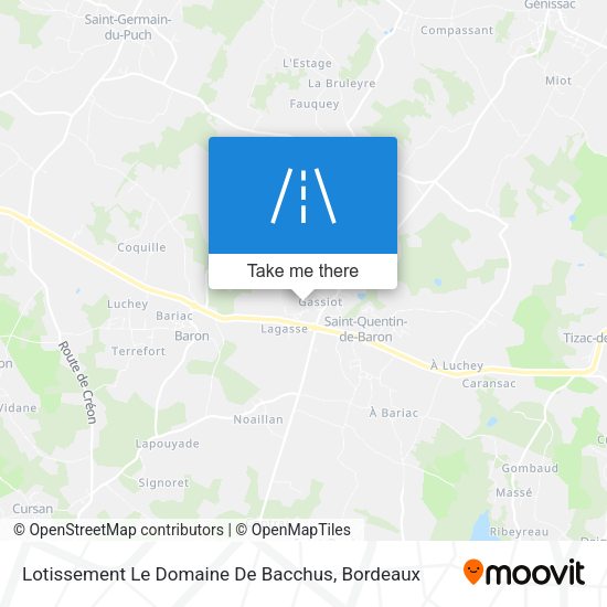 Lotissement Le Domaine De Bacchus map