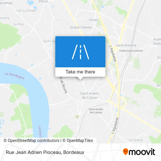 Rue Jean Adrien Pioceau map