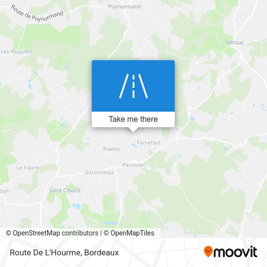 Route De L'Hourme map