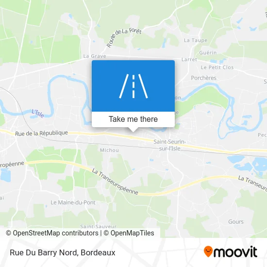 Rue Du Barry Nord map