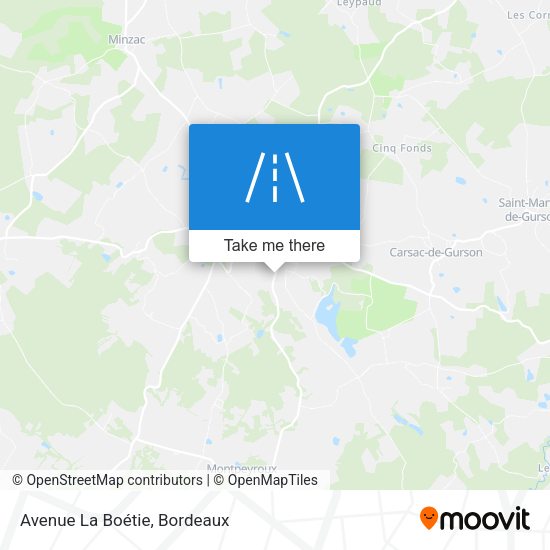 Avenue La Boétie map