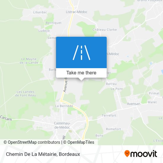 Chemin De La Métairie map