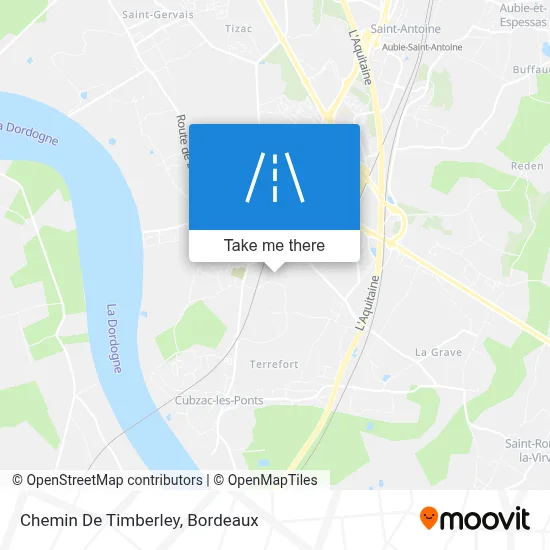 Chemin De Timberley map