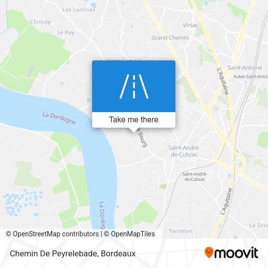 Chemin De Peyrelebade map