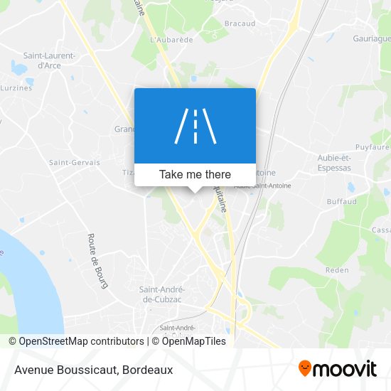 Avenue Boussicaut map