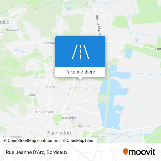 Rue Jeanne D'Arc map