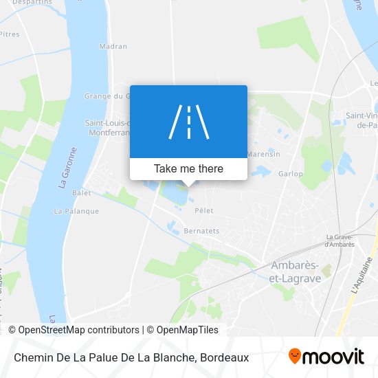 Chemin De La Palue De La Blanche map
