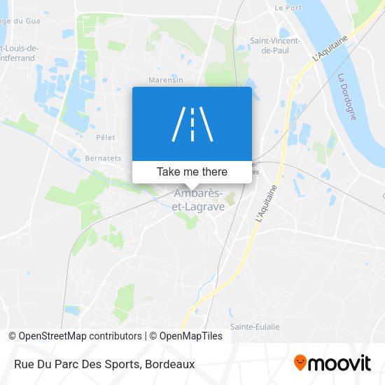Rue Du Parc Des Sports map