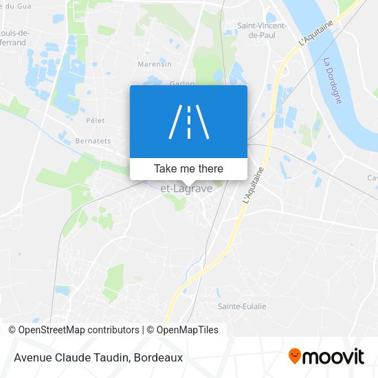 Avenue Claude Taudin map