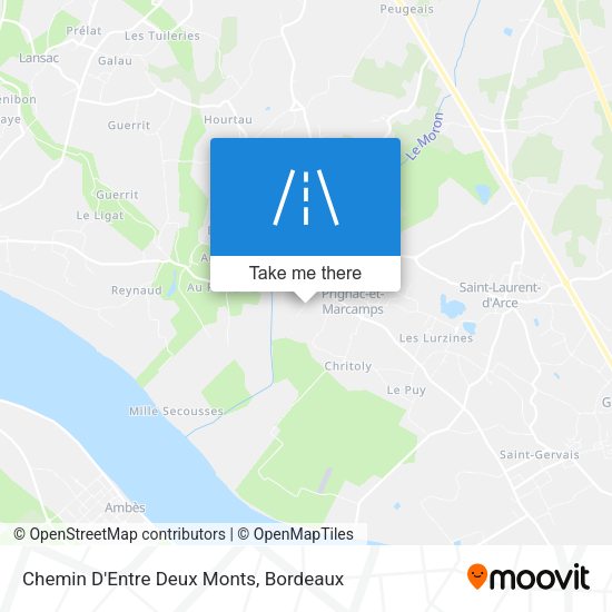 Chemin D'Entre Deux Monts map