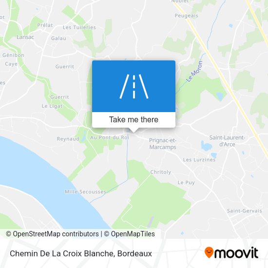 Chemin De La Croix Blanche map