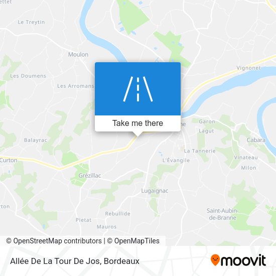 Allée De La Tour De Jos map
