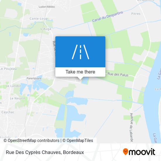 Rue Des Cyprès Chauves map
